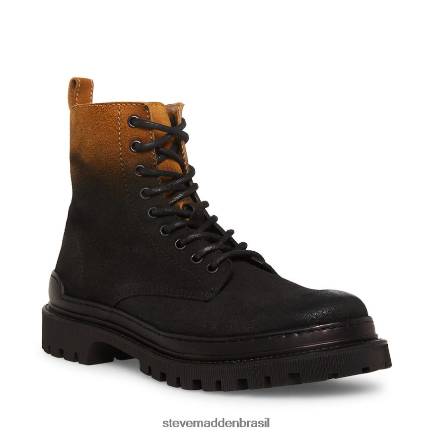 calçados bronzeado preto homens Steve Madden guardião ZTFPZH967