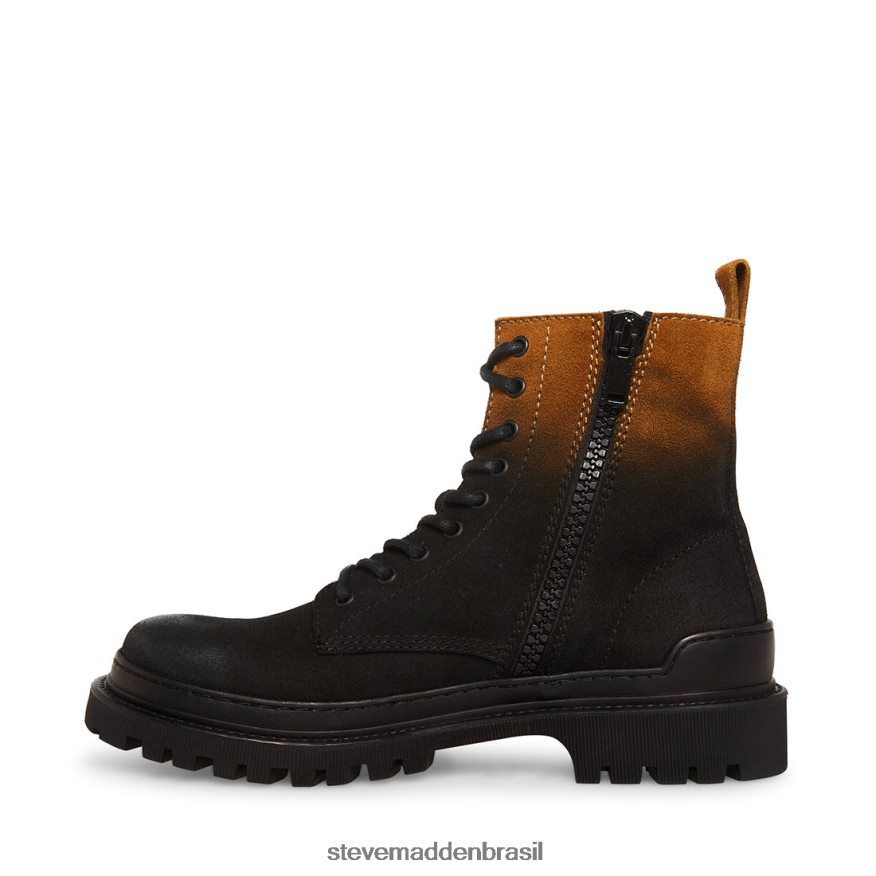 calçados bronzeado preto homens Steve Madden guardião ZTFPZH967