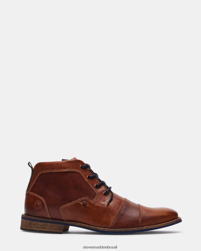 calçados couro bronzeado homens Steve Madden Kramer ZTFPZH924