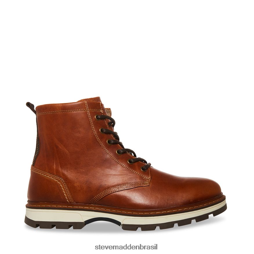 calçados couro conhaque homens Steve Madden Lúcio ZTFPZH973