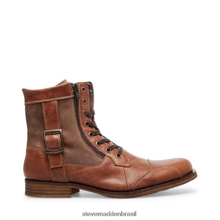 calçados couro conhaque homens Steve Madden desviar ZTFPZH978