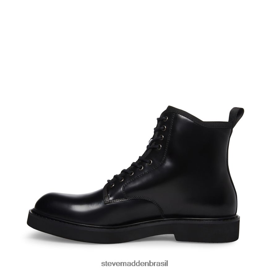 calçados couro preto homens Steve Madden Adriano ZTFPZH975