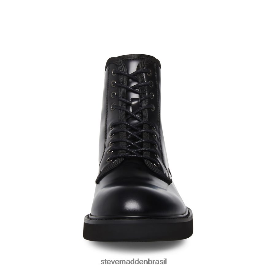 calçados couro preto homens Steve Madden Adriano ZTFPZH975