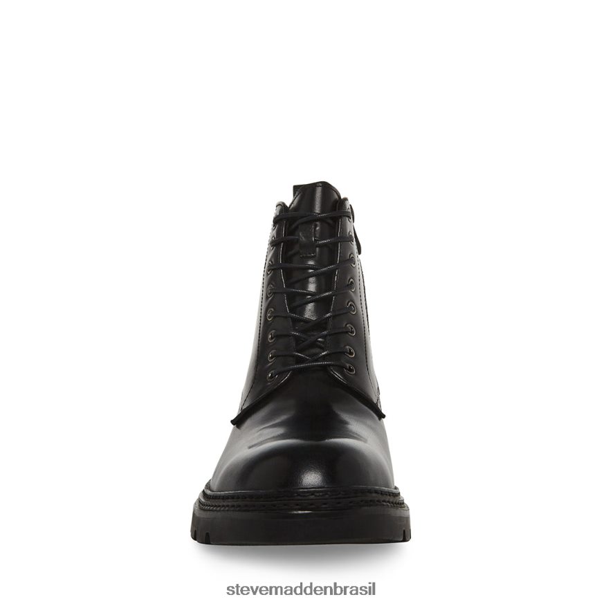 calçados couro preto homens Steve Madden Jessé ZTFPZH955