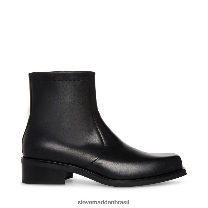 calçados couro preto homens Steve Madden Lionel ZTFPZH938