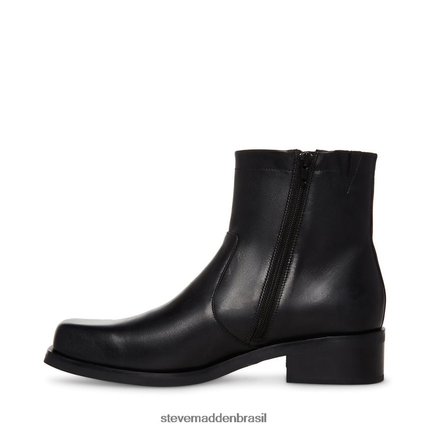 calçados couro preto homens Steve Madden Lionel ZTFPZH938