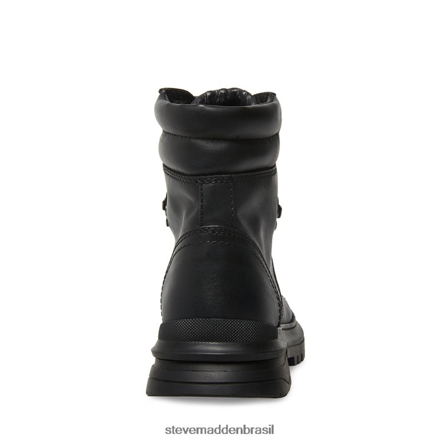 calçados couro preto homens Steve Madden Monty ZTFPZH956