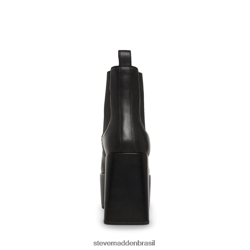 calçados couro preto homens Steve Madden boa ZTFPZH945