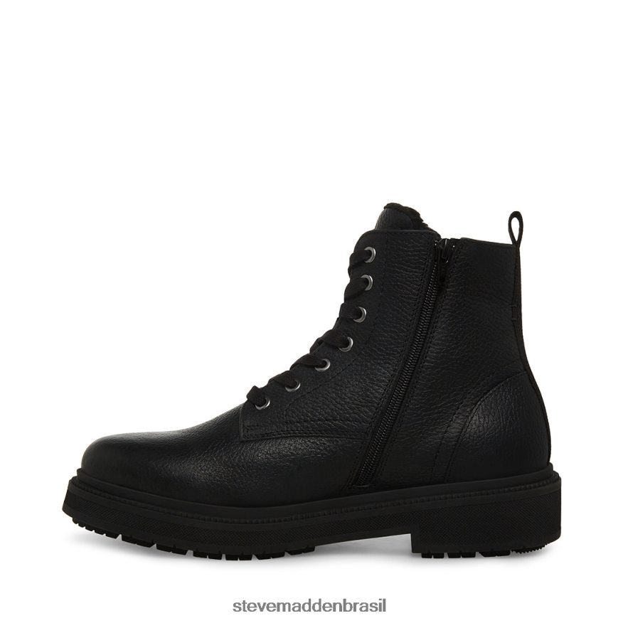 calçados couro preto homens Steve Madden denalii ZTFPZH960