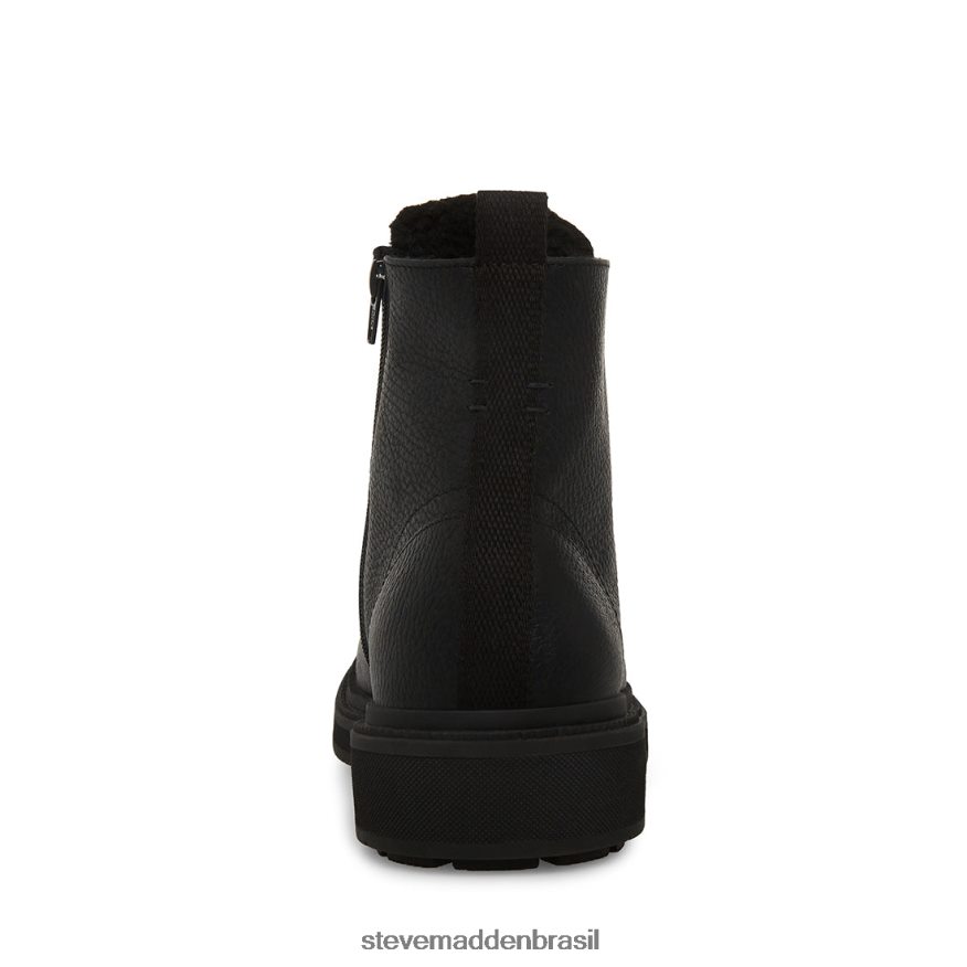 calçados couro preto homens Steve Madden denalii ZTFPZH960