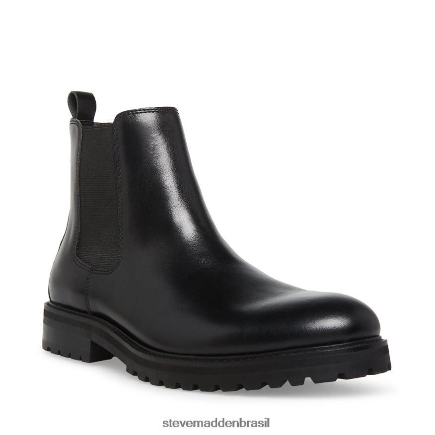 calçados couro preto homens Steve Madden durante ZTFPZH966