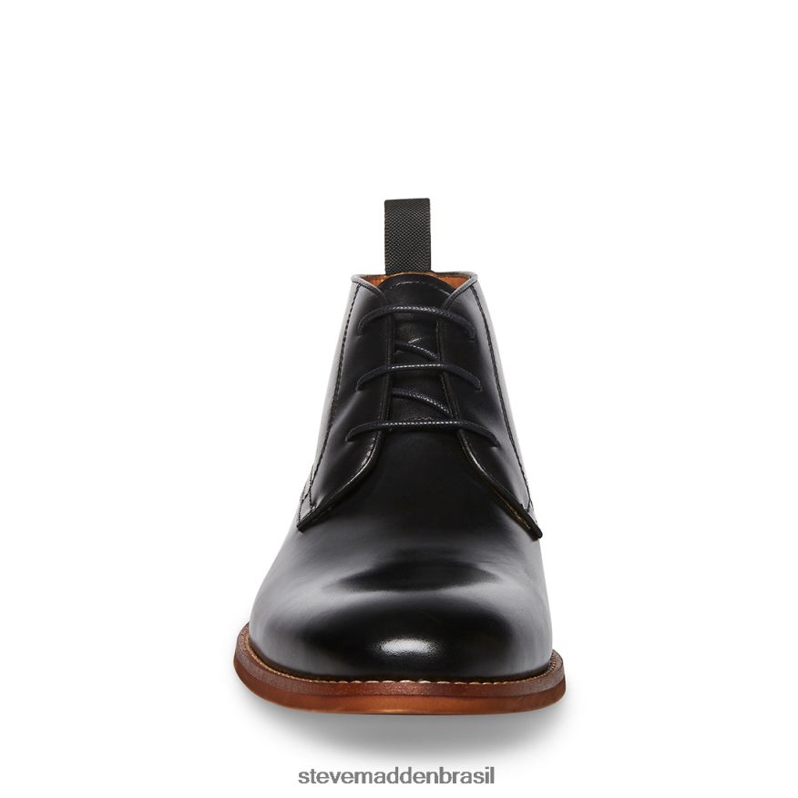 calçados couro preto homens Steve Madden favorito ZTFPZH941