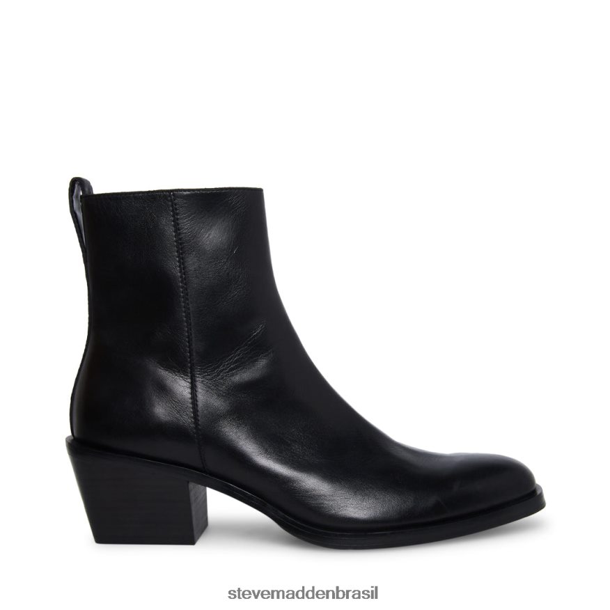 calçados couro preto homens Steve Madden rico ZTFPZH929