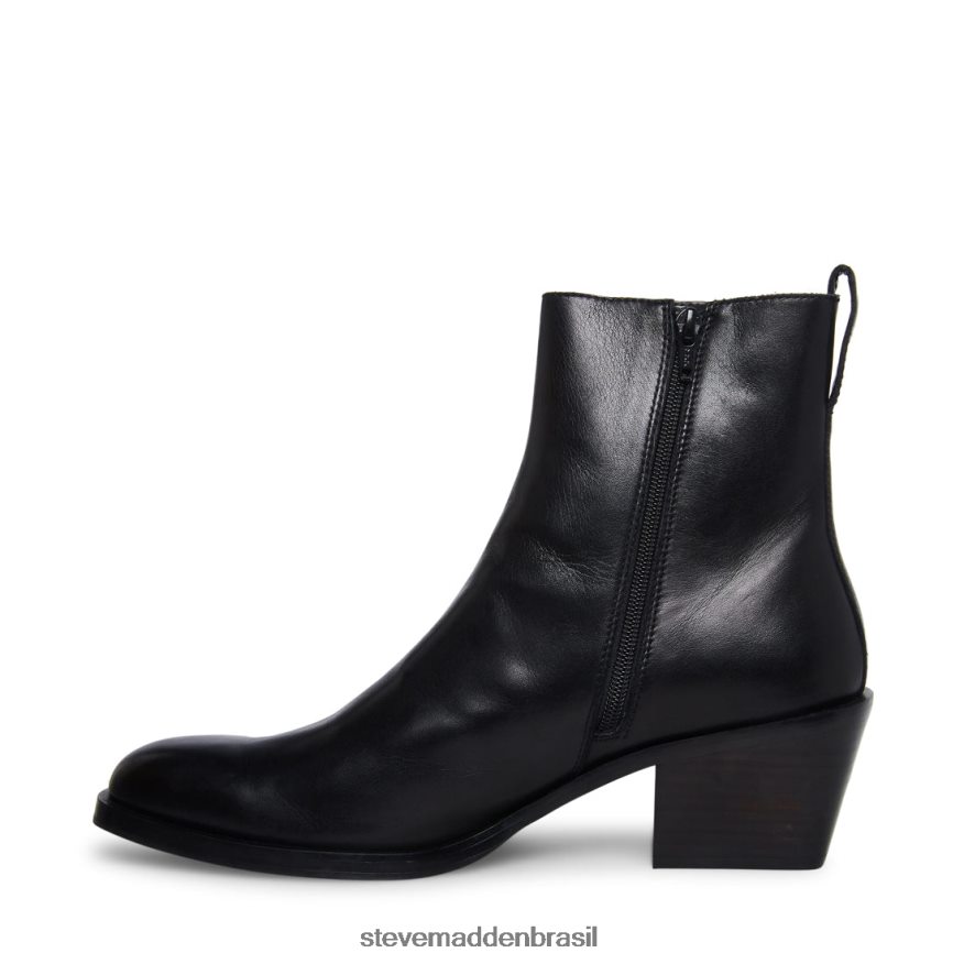 calçados couro preto homens Steve Madden rico ZTFPZH929