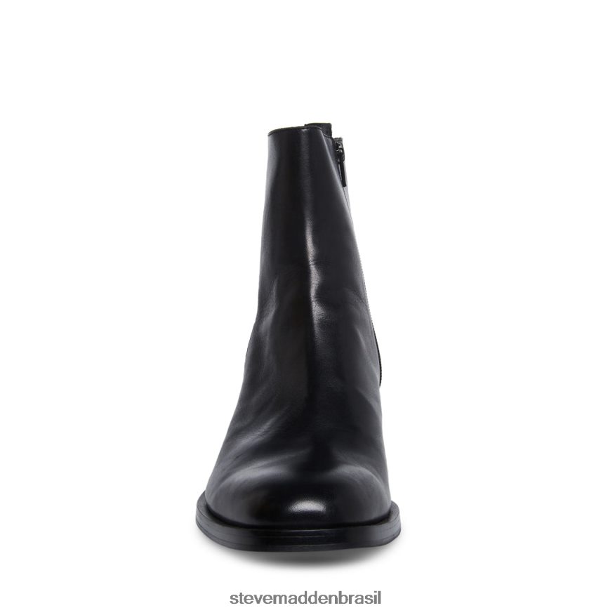 calçados couro preto homens Steve Madden rico ZTFPZH929