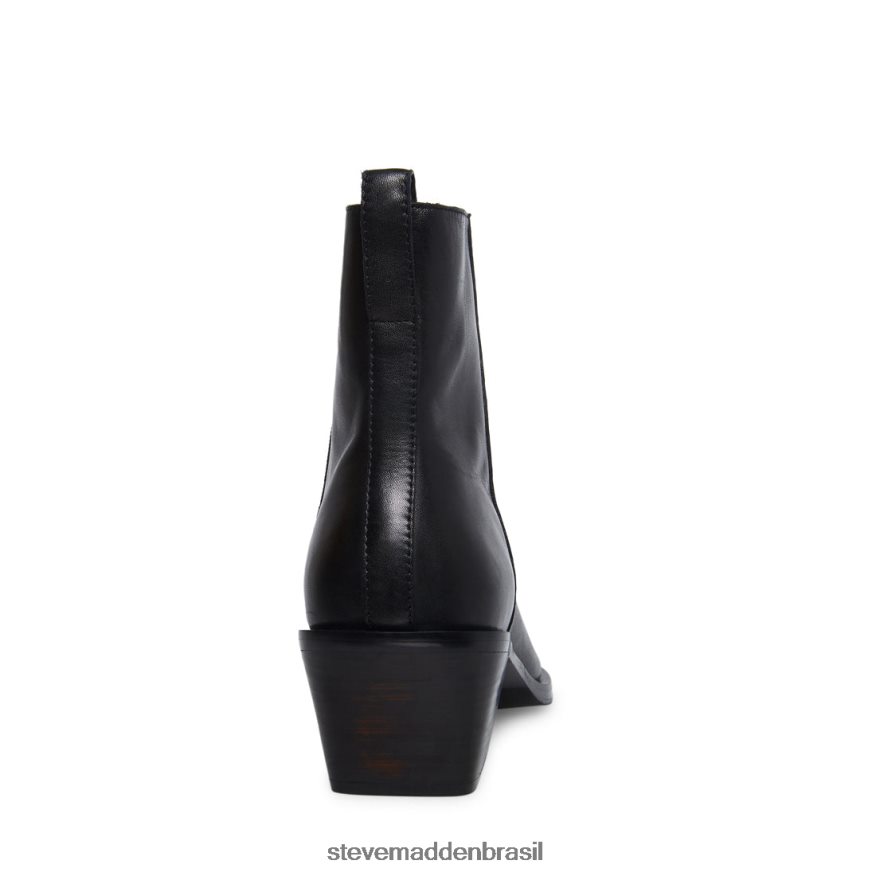 calçados couro preto homens Steve Madden rico ZTFPZH929