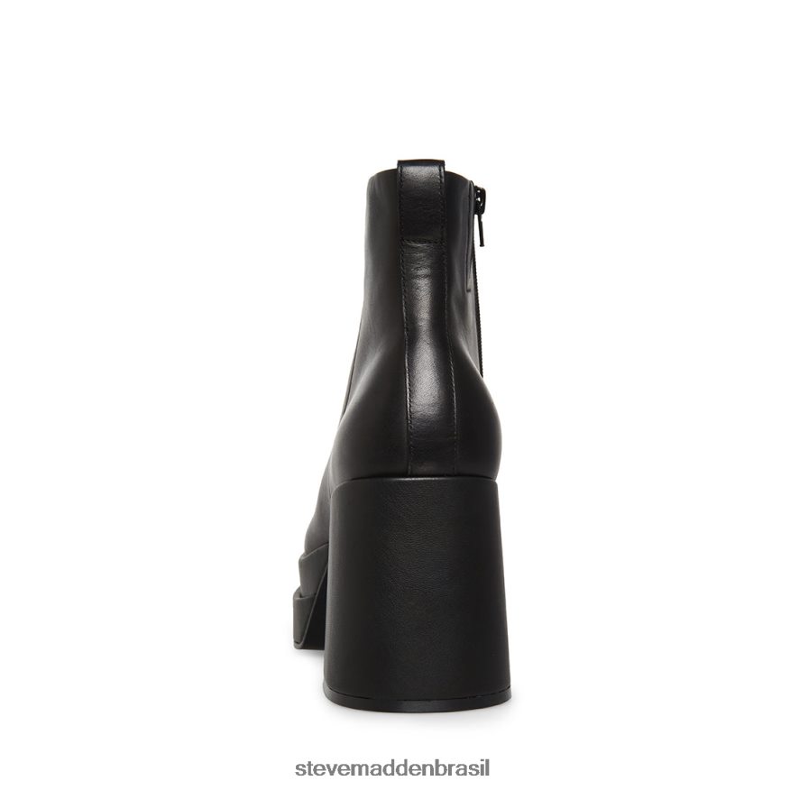 calçados couro preto homens Steve Madden víbora ZTFPZH933