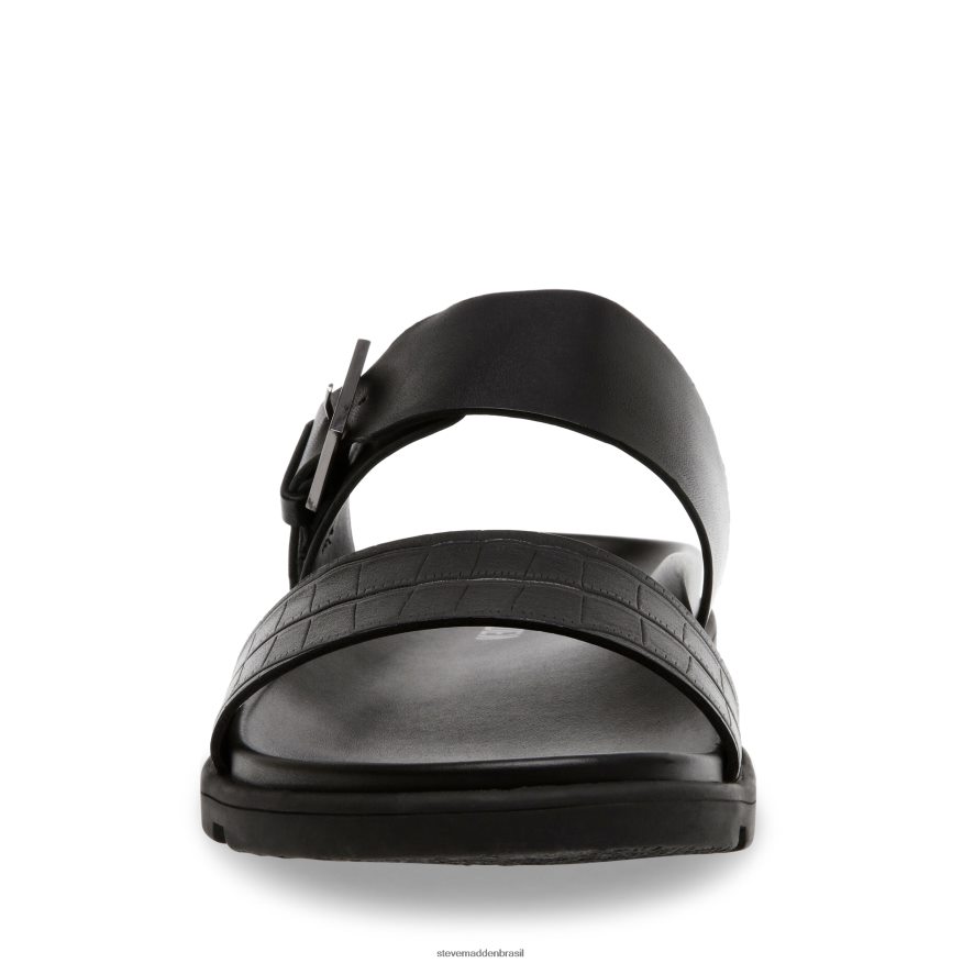 calçados couro preto homens Steve Madden cadmo ZTFPZH1081