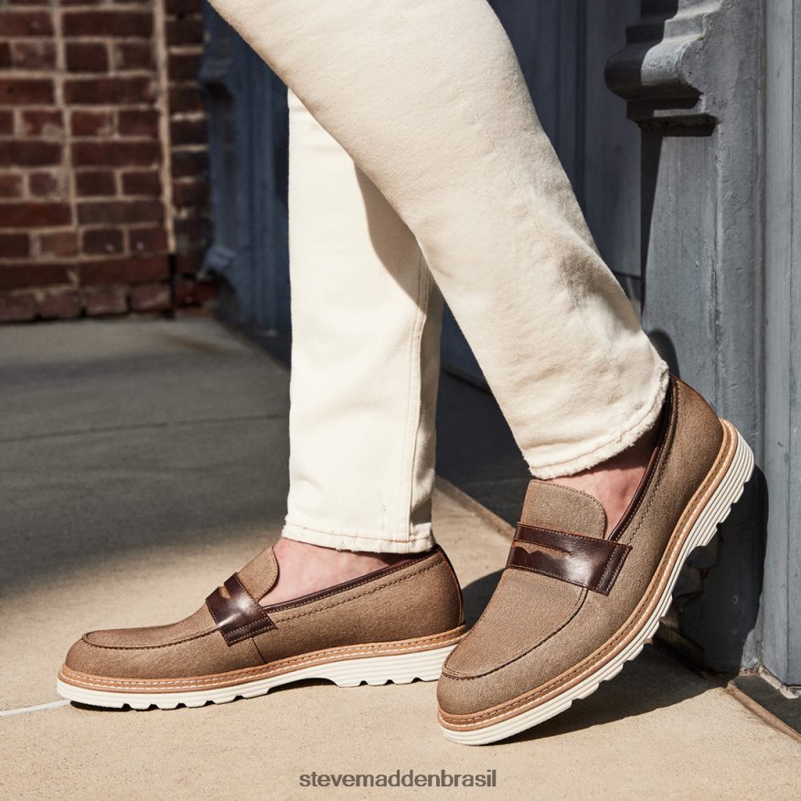 calçados cáqui fabuloso homens Steve Madden ewald ric ZTFPZH1016