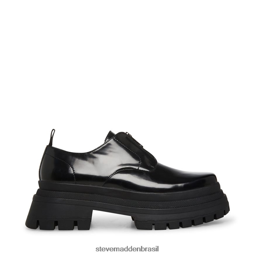 calçados caixa preta homens Steve Madden fecho eclair ZTFPZH1000