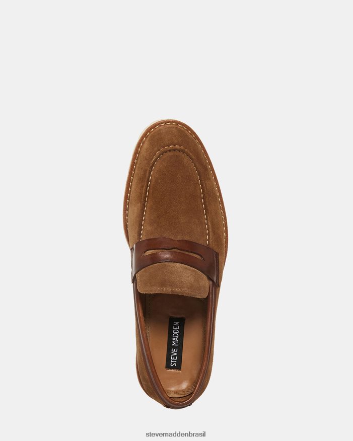 calçados camurça de tabaco homens Steve Madden bentino ZTFPZH1012