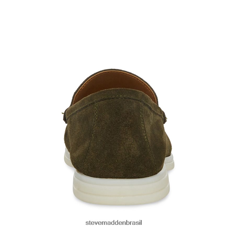 calçados camurça verde-oliva homens Steve Madden brincar ZTFPZH1023