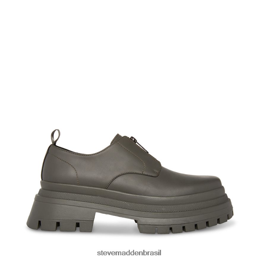 calçados cinza claro homens Steve Madden fecho eclair ZTFPZH1034