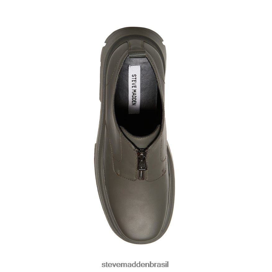 calçados cinza claro homens Steve Madden fecho eclair ZTFPZH1034