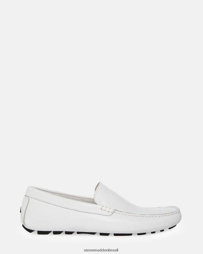 calçados couro branco homens Steve Madden Bérgamo ZTFPZH989