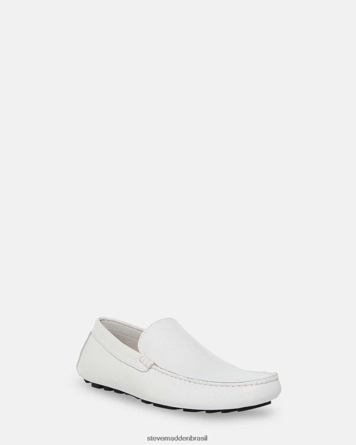 calçados couro branco homens Steve Madden Bérgamo ZTFPZH989