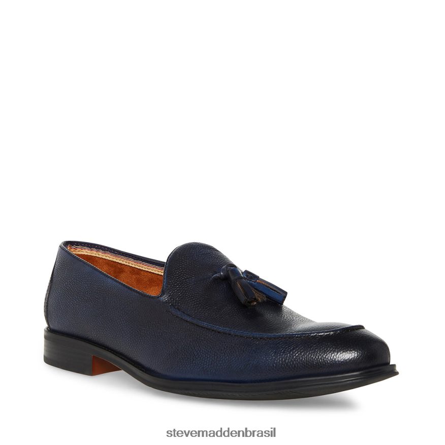 calçados couro marinho homens Steve Madden dor ZTFPZH1020