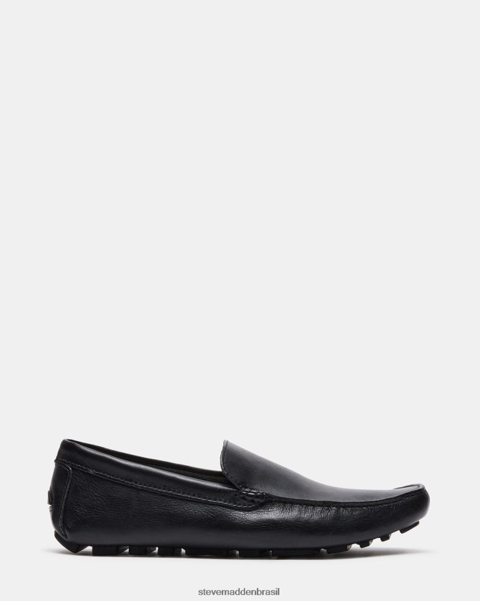 calçados couro preto homens Steve Madden Bérgamo ZTFPZH1005