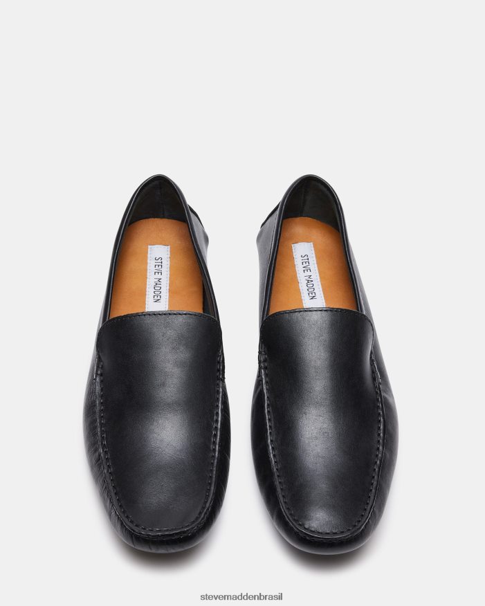 calçados couro preto homens Steve Madden Bérgamo ZTFPZH1005