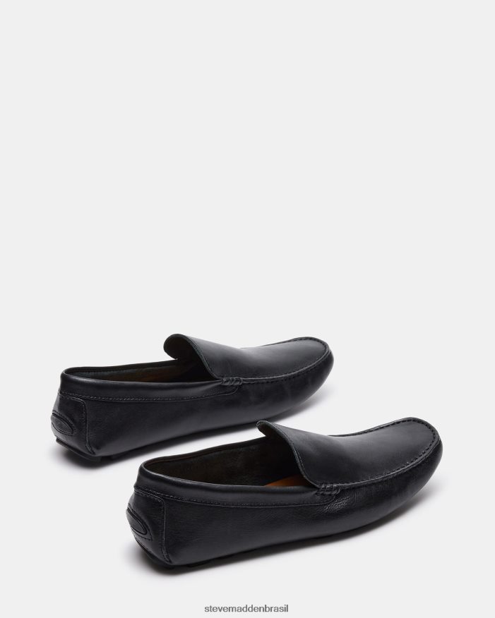 calçados couro preto homens Steve Madden Bérgamo ZTFPZH1005