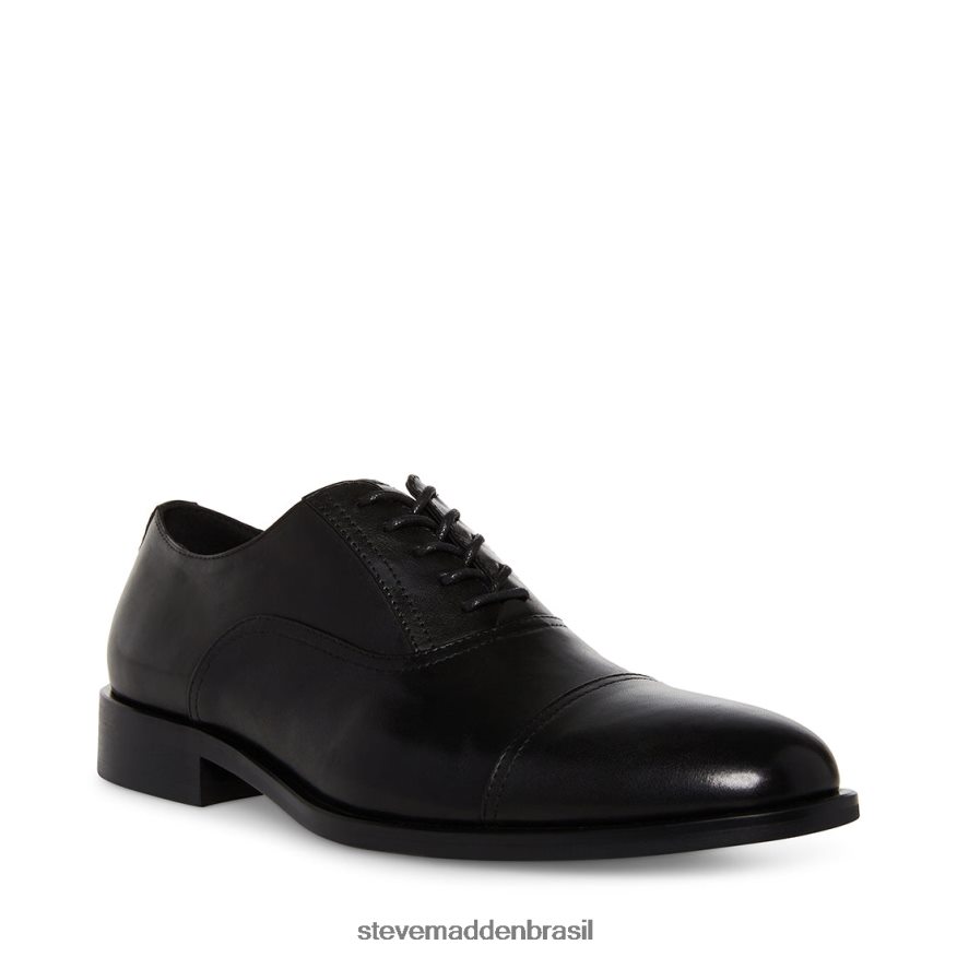 calçados couro preto homens Steve Madden Princeton ZTFPZH1037