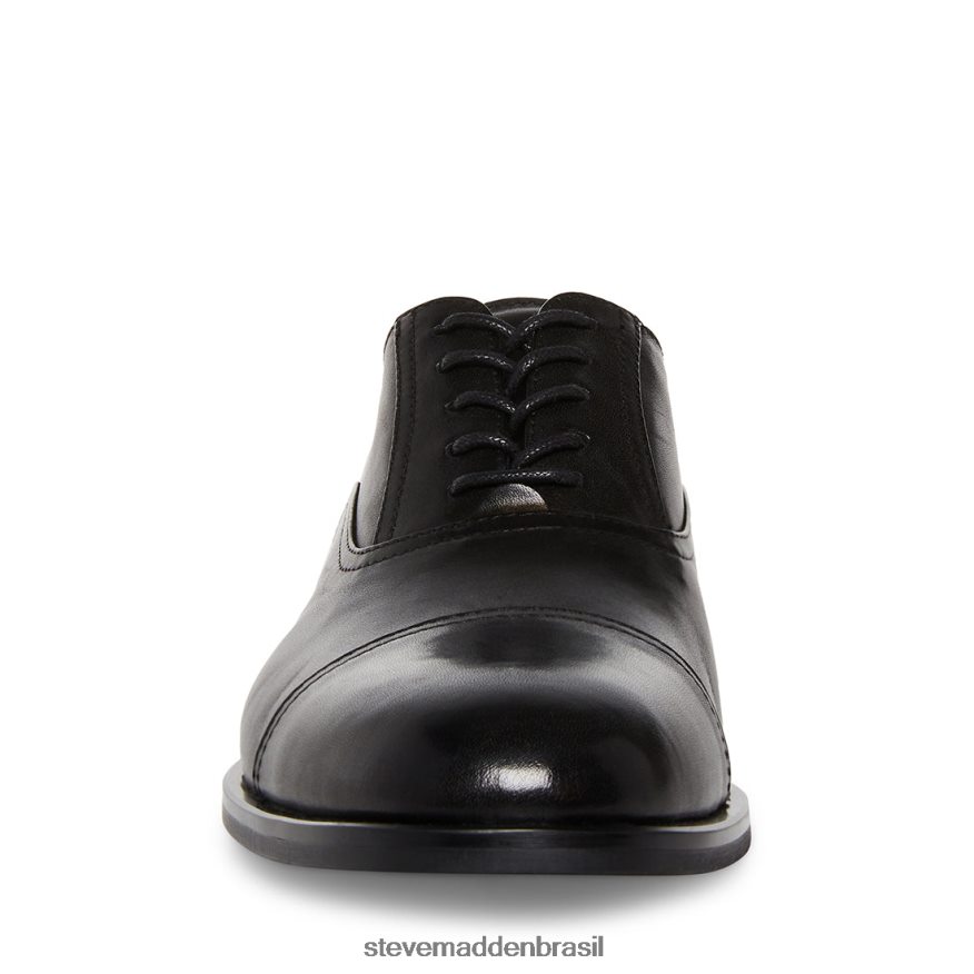 calçados couro preto homens Steve Madden Princeton ZTFPZH1037