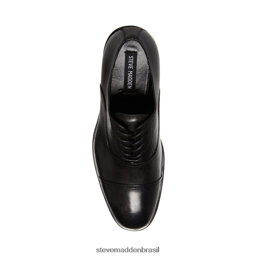 calçados couro preto homens Steve Madden Princeton ZTFPZH1037