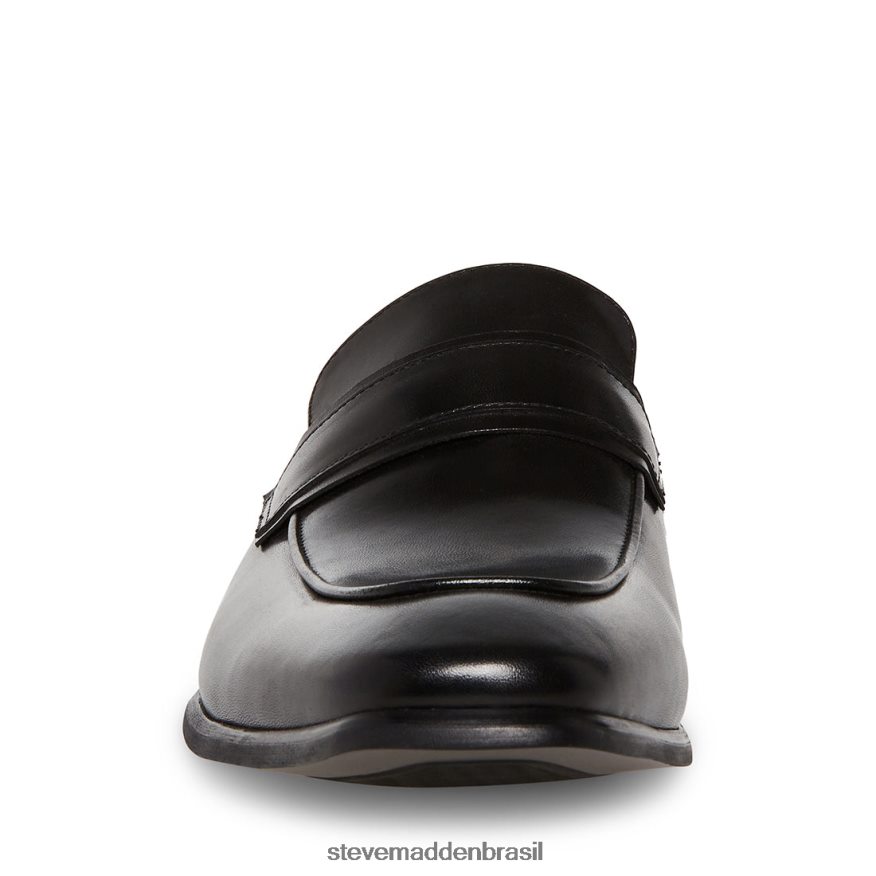 calçados couro preto homens Steve Madden beaudon ZTFPZH1030