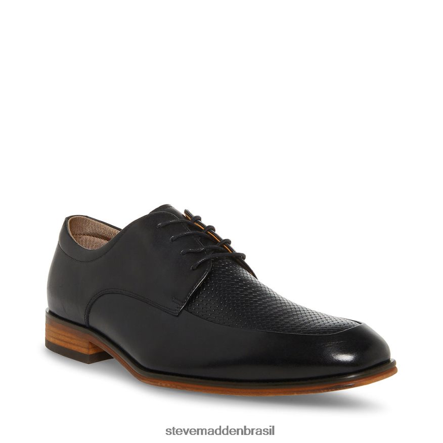 calçados couro preto homens Steve Madden imala ZTFPZH1010