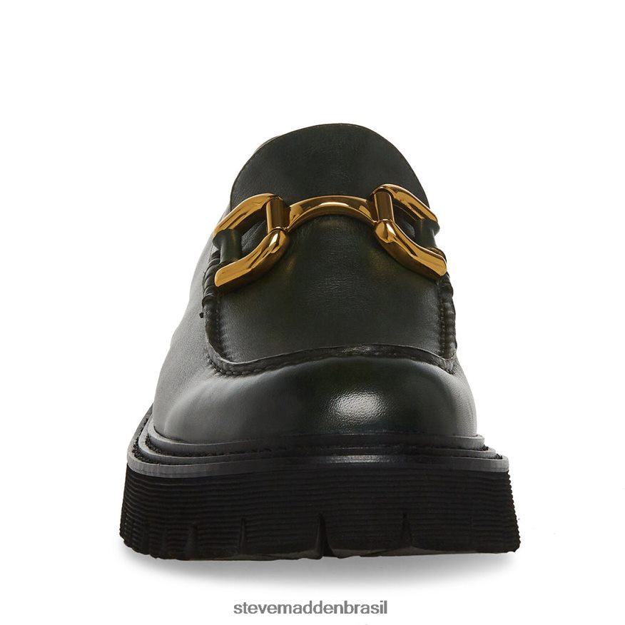 calçados couro verde homens Steve Madden zilo ZTFPZH1013