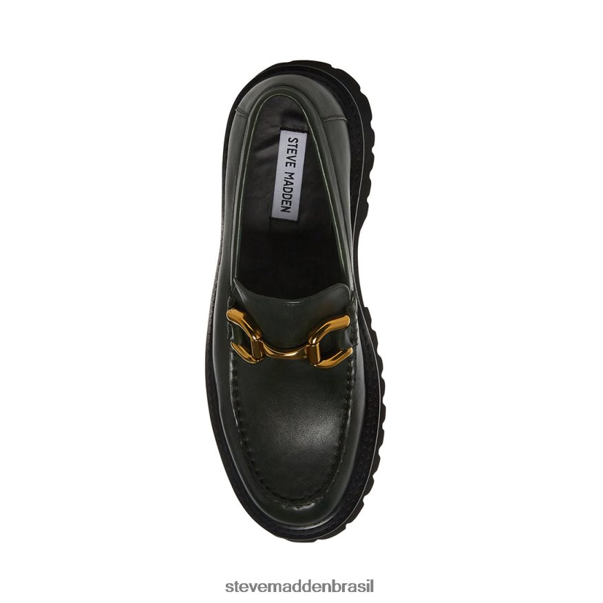 calçados couro verde homens Steve Madden zilo ZTFPZH1013