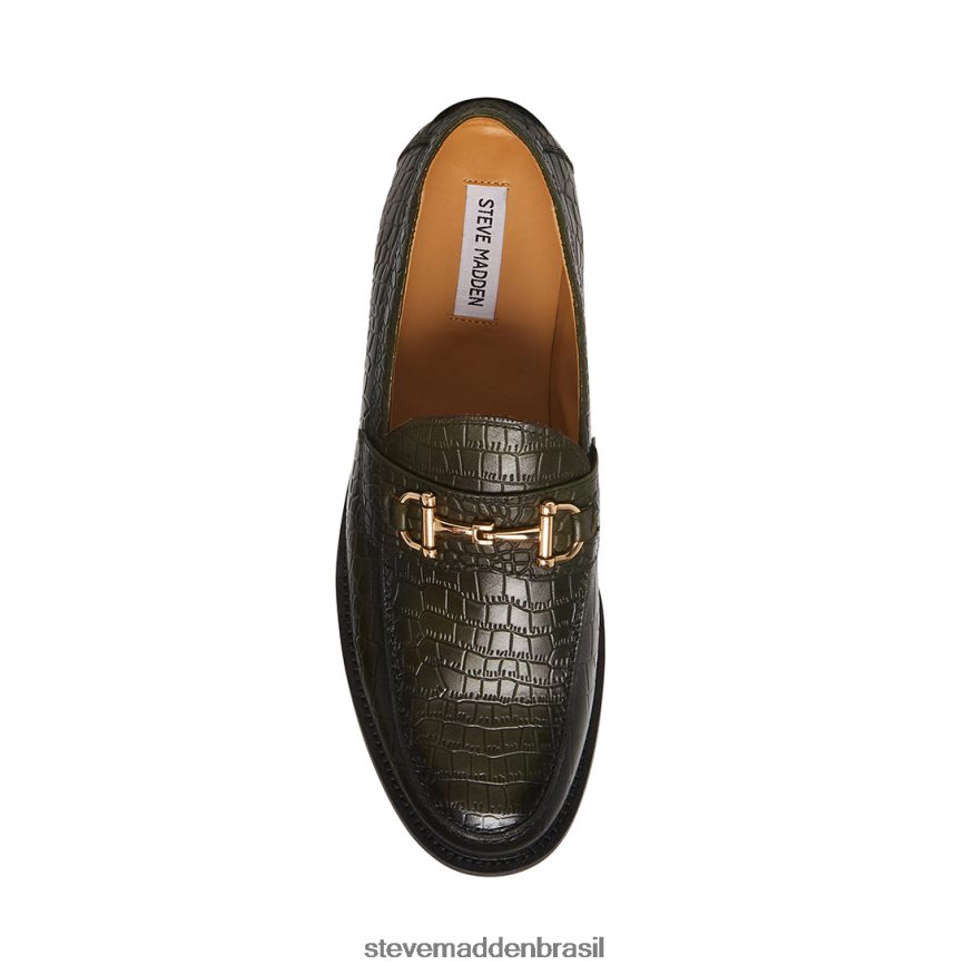 calçados crocodilo verde homens Steve Madden Wallace ZTFPZH1043