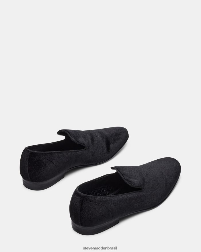 calçados veludo preto homens Steve Madden leve ZTFPZH984