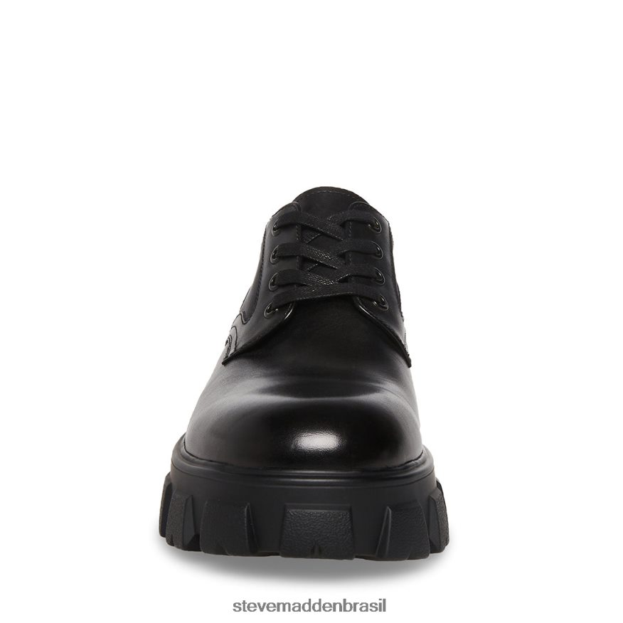 calçados couro preto homens Steve Madden César ZTFPZH1064