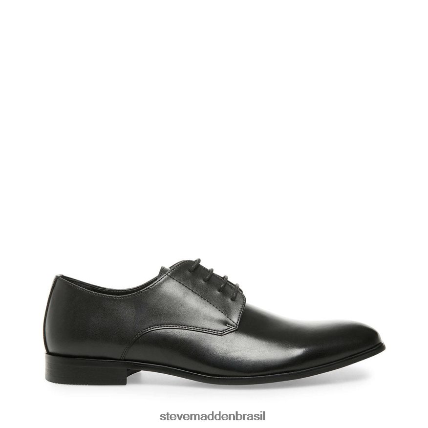 calçados couro preto homens Steve Madden presa ZTFPZH1047