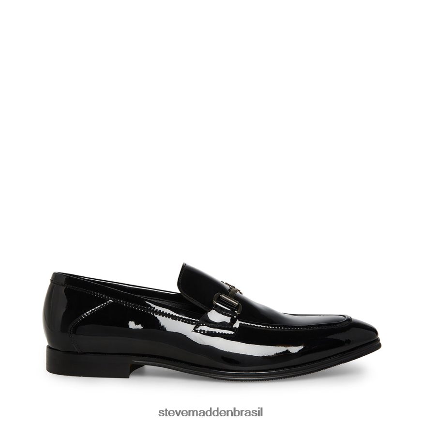 calçados patente preta homens Steve Madden Ahron ZTFPZH1056