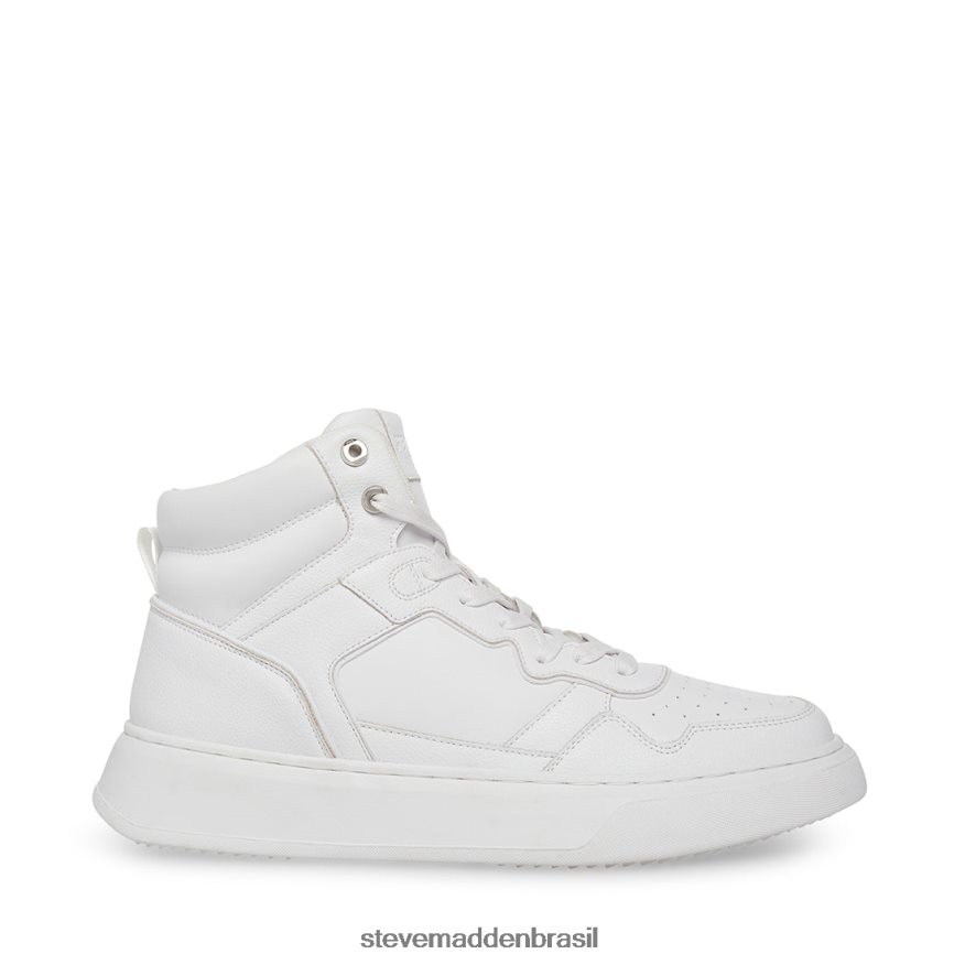 calçados couro branco homens Steve Madden Jordan ZTFPZH923