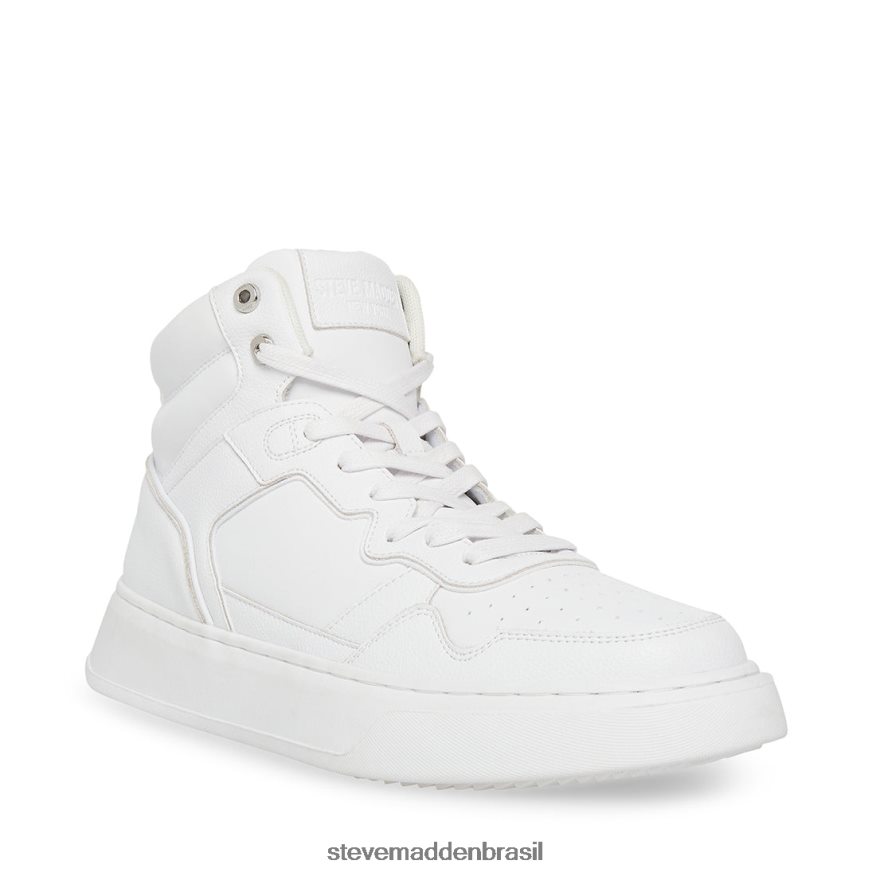 calçados couro branco homens Steve Madden Jordan ZTFPZH923