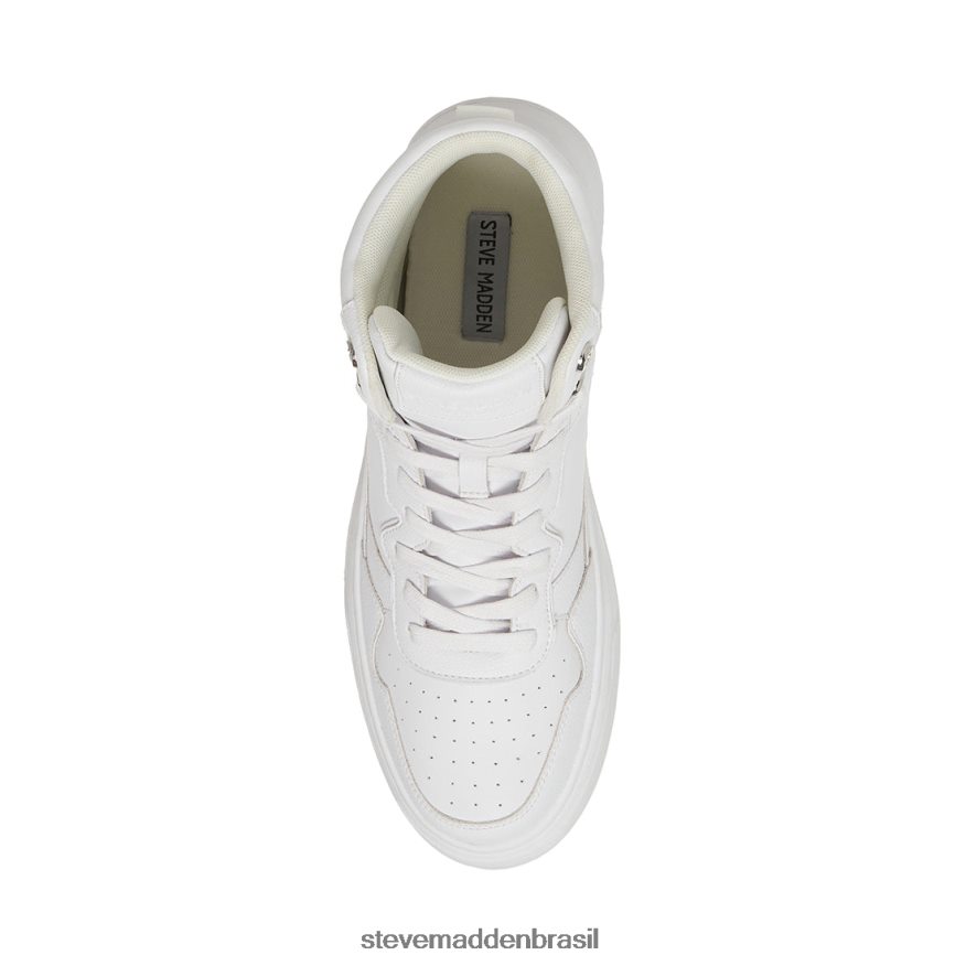 calçados couro branco homens Steve Madden Jordan ZTFPZH923