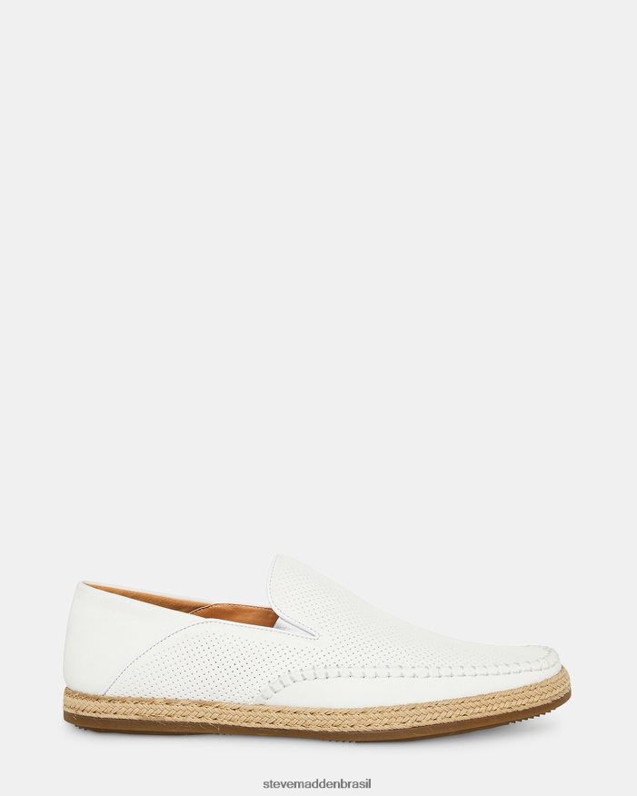 calçados couro branco homens Steve Madden caydenn ZTFPZH1070